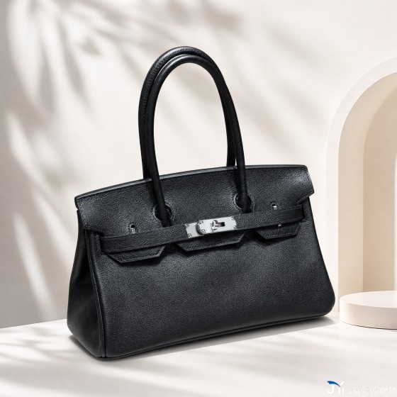 All-hand-sewn Shoulder platinum bag, original Evercolor leather, 29cm Kelly bag
